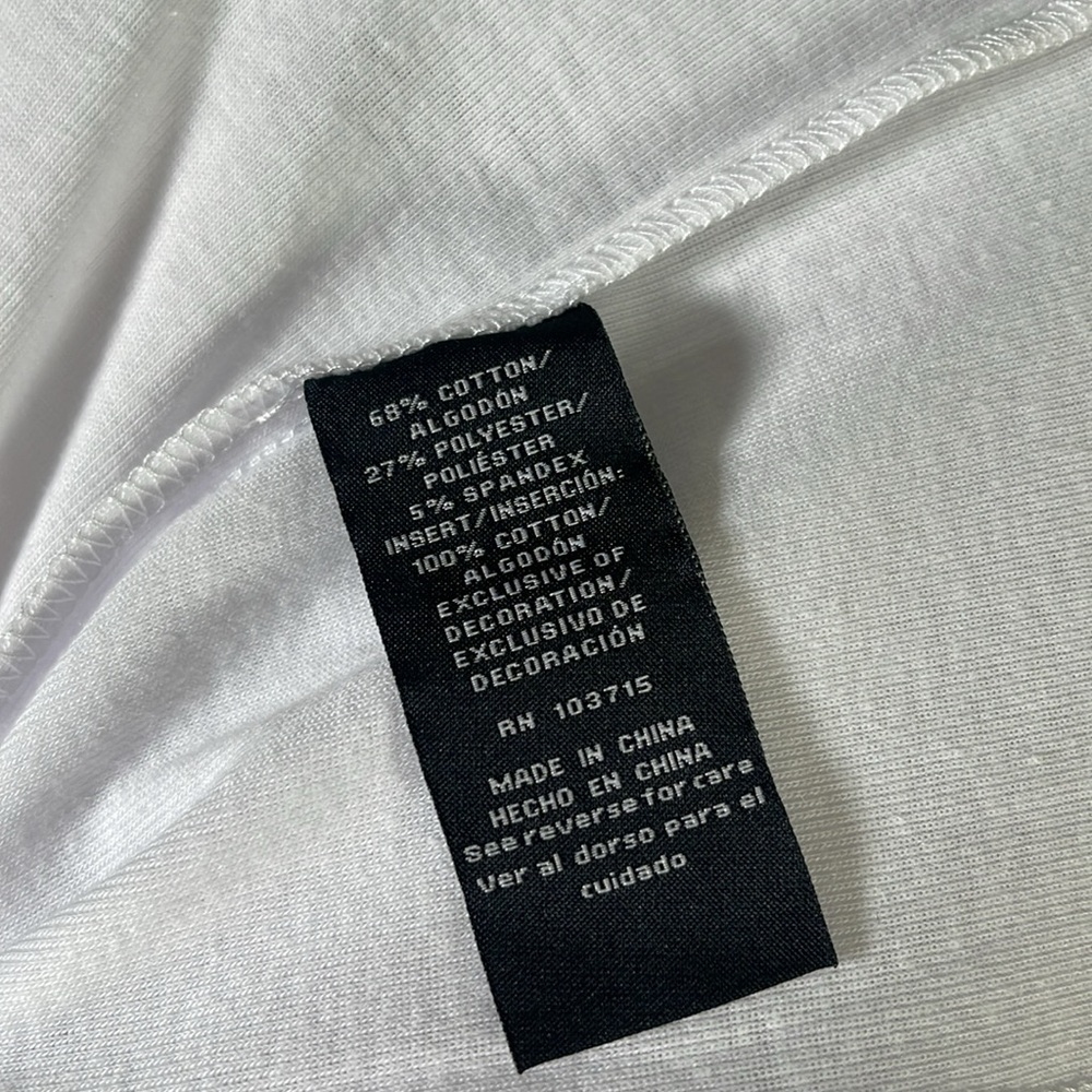 New: Zac & Rachel. Bottom down women’s shirt, color: White. Size: L.Woven + Knit - Picture 14 of 15